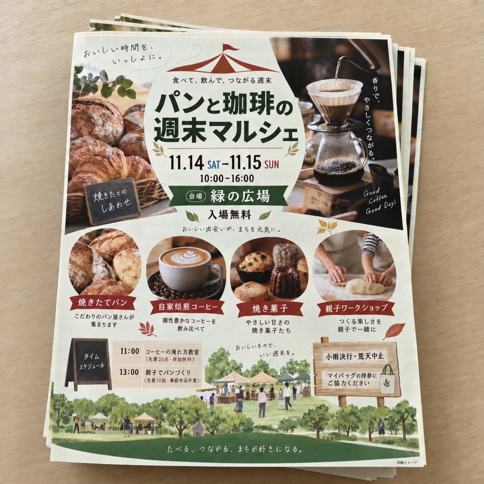 チラシの印刷イメージ